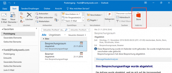 Microsoft Outlook 2016 MAC