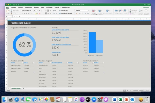 Microsoft Excel 2021 MAC