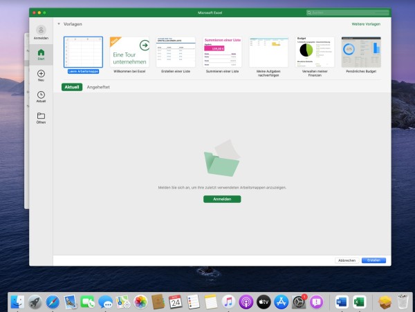 Microsoft Excel 2021 MAC