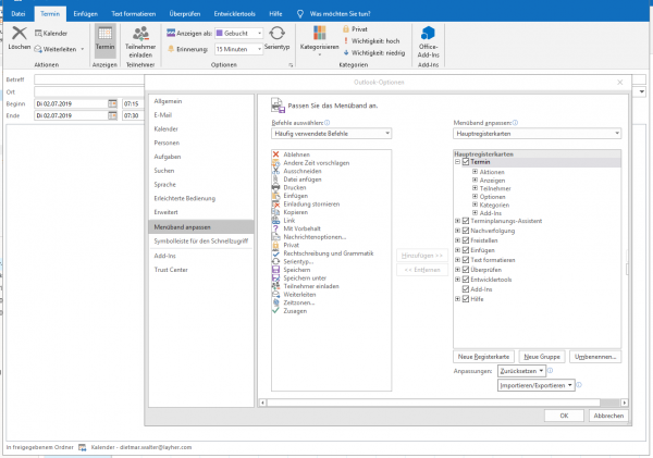 Microsoft Outlook 2019 MAC